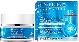 Fragrances, Perfumes, Cosmetics Intensive Firming Anti-Wrinkle Cream-Serum - Eveline Cosmetics Aqua Hybrid Cream-Serum 45+