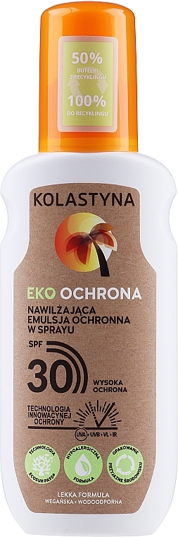 Spray Tanning Emulsion - Kolastyna Suncare Emulsion Eco SPF 30 — photo N1