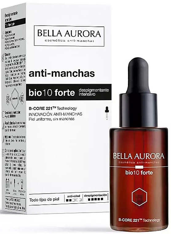 Depigmentation Face Serum - Bella Aurora Bio 10 Forte Serum Depigmenting — photo N2