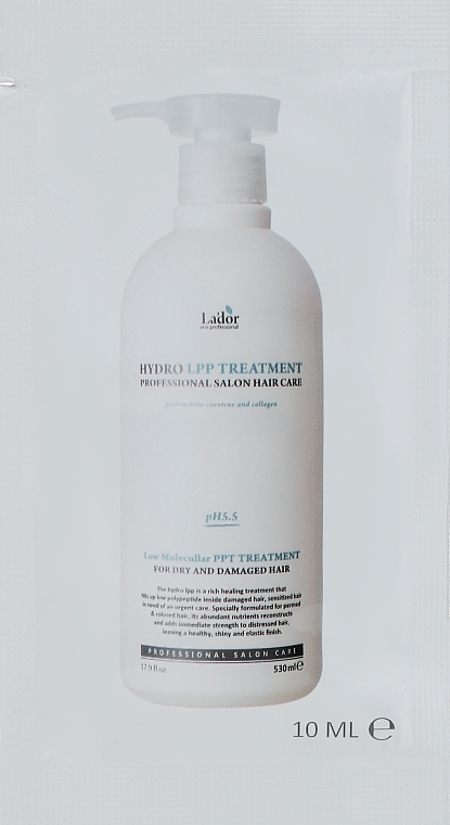 GIFT! Protein Mask for Damaged Hair - La'dor Eco Hydro LPP Treatment (sample) — photo N1