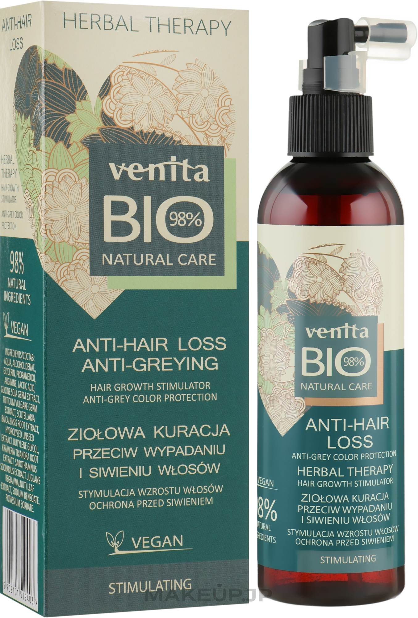 Anti Hair Loss & Gray Hair Treatment - Venita Bio Natural Care Anti-Hair Loss — photo 200 ml