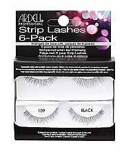 False Lashes - Ardell Natural Eye Lashes Black 6 Pack 109 — photo N2