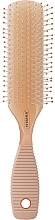 9-Row Oval Massage Brush, light orange - Titania — photo N1