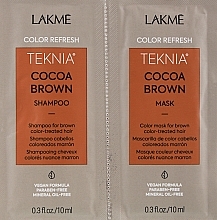 Sample Set - Lakme Teknia Color Refresh Cocoa Brown (sh/10ml + mask/10ml) — photo N2