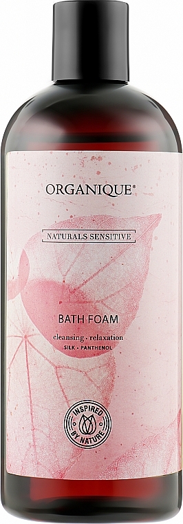 Silk & Panthenol Bath Foam - Organique Naturals Sensitive Bath Foam — photo N1