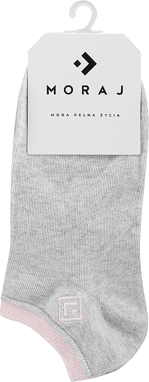 Women Cotton Socks, grey - Moraj Basic — photo N1