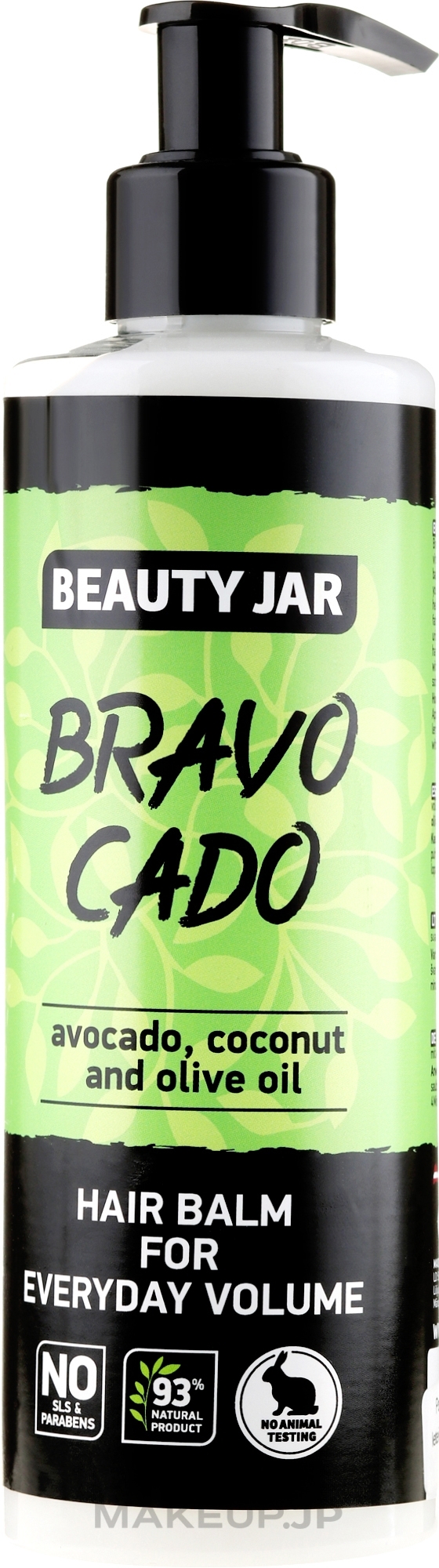 Volume Hair Balm "Bravocado" - Beauty Jar Hair Balm For Everyday Volume — photo 250 ml