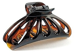 Hair Clip FA-5802, large, amber - Donegal — photo N2