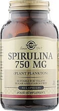 Spirulina Food Supplement, 750 mg - Solgar Spirulina Plant Plankton Food Supplement — photo N2