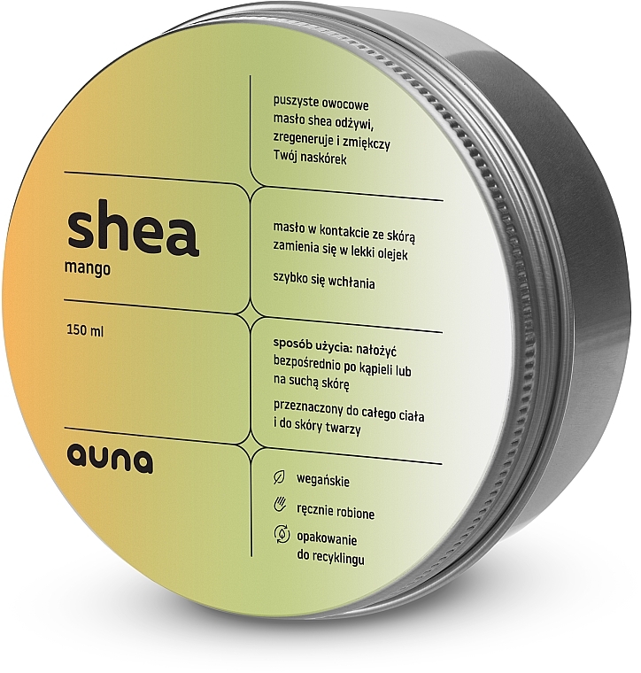 Mango Face & Body Shea Butter - Auna Shea Mango Butter — photo N3