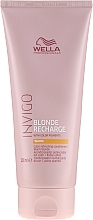 Fragrances, Perfumes, Cosmetics Tinted Care Conditioner for Warm Blondes - Wella Professionals Invigo Blonde Recharge Conditioner For Warm Blonde