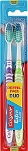 Toothbrush "Extra Clean", Medium, lilac + light green - Colgate Extra Clean Medium — photo N1