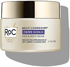 Fragrances, Perfumes, Cosmetics Firming & Lifting Face & Neck Cream - Roc Multi Correxion Crepe Repair Face & Neck Cream