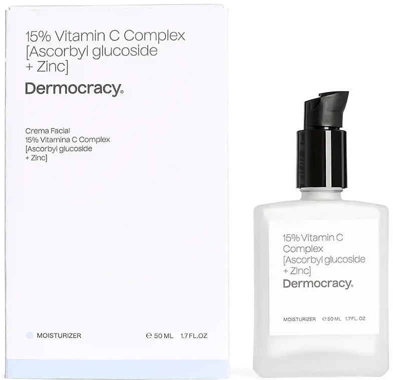 Face Cream - Dermocracy 15% Vitamin C Complex Ascorbyl Glucoside + Zinc Face Cream — photo N1