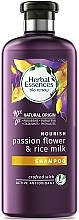 Fragrances, Perfumes, Cosmetics Moisturizing Shampoo for Dry & Damaged Hair - Herbal Essences Passion Flower & Rice Milk Shampoo