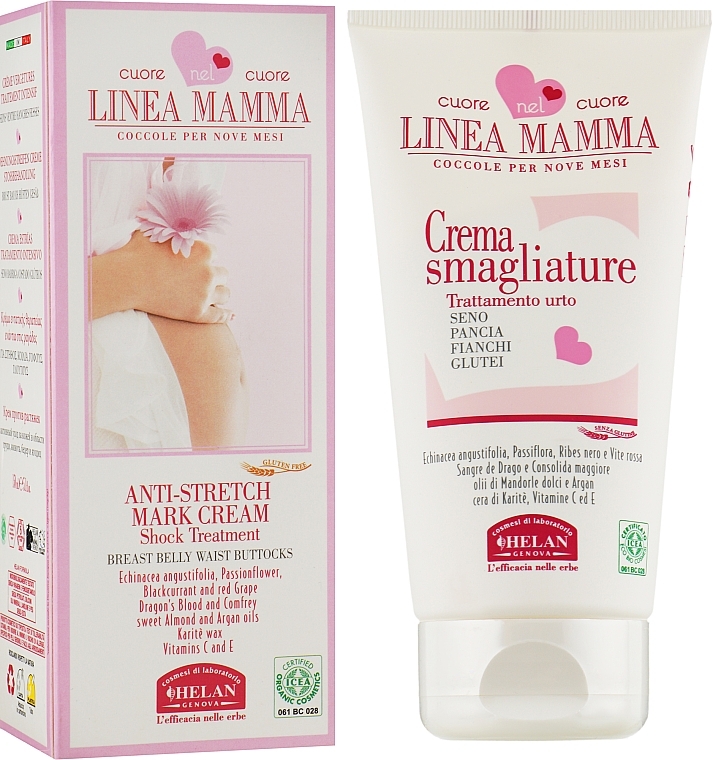 Anti Stretch Marks Protection Cream - Helan Linea Mamma Anti-Stretch Mark Cream — photo N8