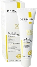 Fragrances, Perfumes, Cosmetics Face Sunscreen SPF50+ - Dermina Sunlina Unifying Mineral Sun Cream SPF50+