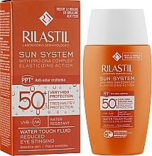 Moisturizing Water-Based Sun Face Fluid SPF 50 - Rilastil Sun System Fluide Water Touch SPF 50+ — photo N2