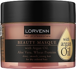 Normal, Dry & Colored Hair Mask - Lorvenn Argan Oil Beauty Masque — photo N2