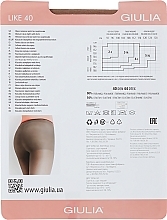 Tights "Like" 40 Den, caramel - Giulia — photo N2