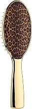 Hair Brush, small - Janeke Hair Brush Leopard — photo N2