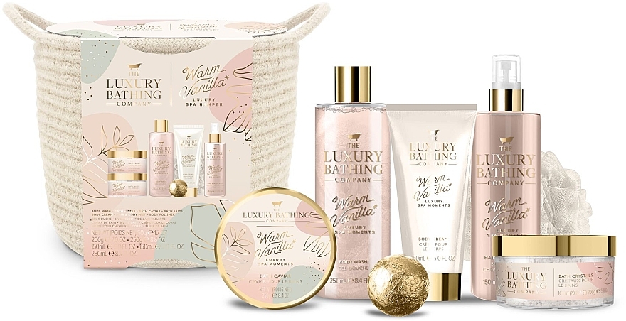 Set, 8 products - Grace Cole The Luxury Bathing Warm Vanilla Set — photo N1