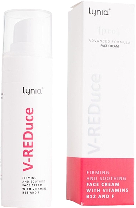 Vitamin Face Cream - Lynia V-REDuce Firming And Soothing Face Cream With Vitamins B12 And F  — photo N1