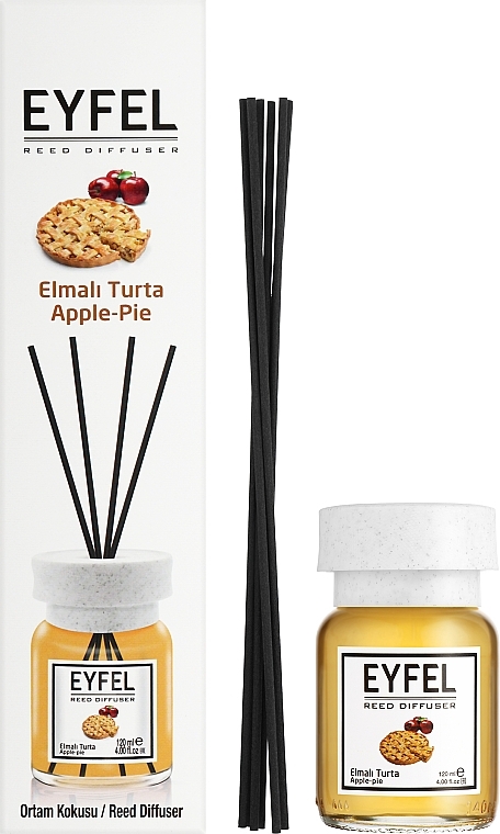 Reed Diffuser "Apple Pie" - Eyfel Perfume Reed Diffuser Apple Pie — photo N2