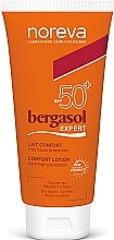 Fragrances, Perfumes, Cosmetics Sun Oil - Noreva Laboratoires Bergasol Expert Lait Confort SPF 50+
