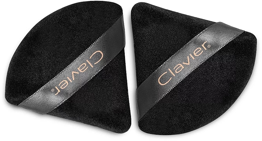 Makeup Sponge 'Triangular Puff', black, 2 pcs. - Clavier — photo N2