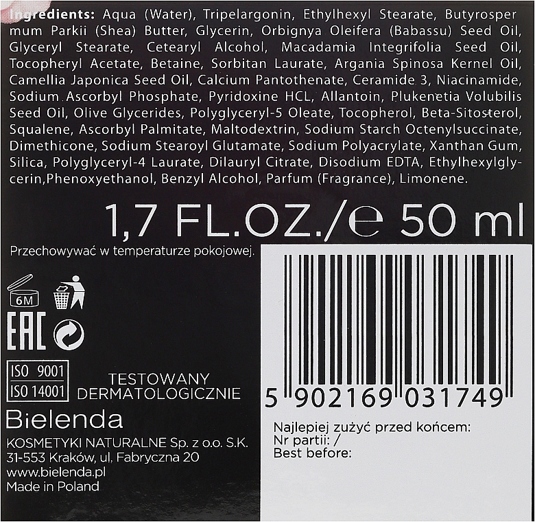 Regenerating Cream-Concentrate 60+ - Bielenda Camellia Oil Luxurious Rebuilding Cream 60+ — photo N3