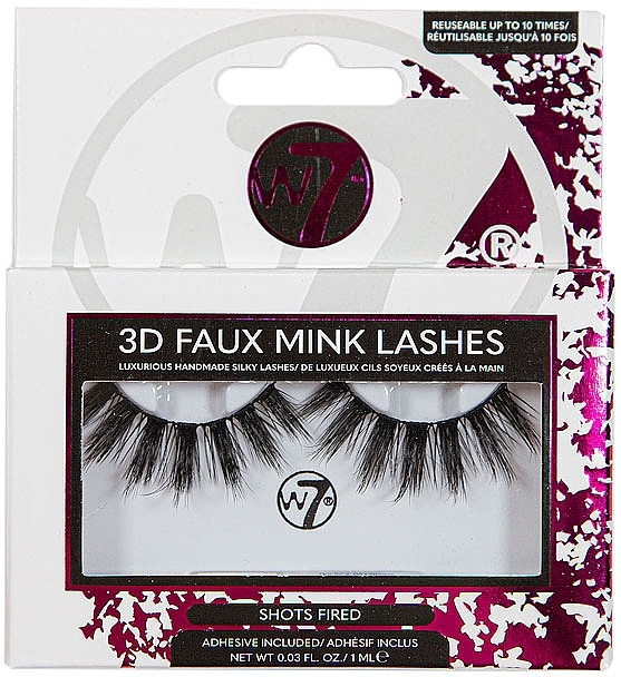 False Lashes - W7 3D Faux Mink Lashes — photo N1