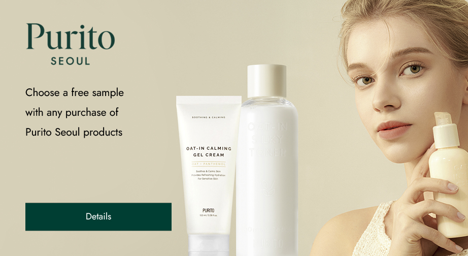 Buy Purito Seoul products and choose a free sample from the Oat-in facial line