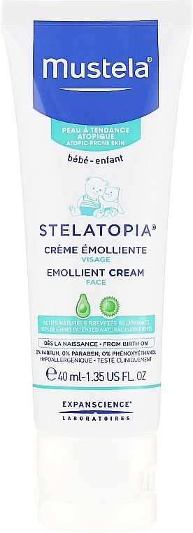 Smoothing Face Cream - Mustela Bebe Stelatopia Emollient Cream — photo N2