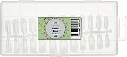Soluble Gel Tips, medium, transparent, square - Tufi Profi Premium — photo N1