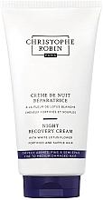 Night Recovery Hair Cream with White Lotus Blossom - Christophe Robin Night Recovery Cream With White Lotus Flower — photo N2