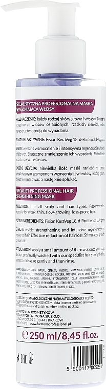 Specialized Strengthening Hair Mask - Farmona Professional Trycho Technology Specialist Hair Strengthening Mask — photo N2