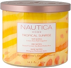 Fragrances, Perfumes, Cosmetics Scented Candle "Tropical Sunrise" - Nautica Tropical Sunrise Fine Fragranced Candle