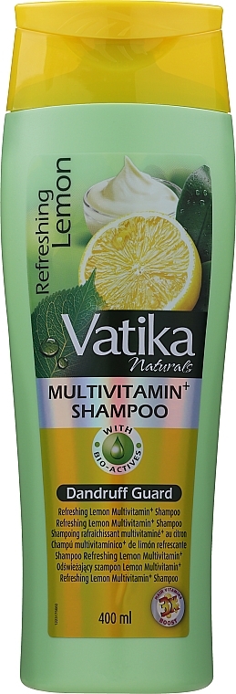 Lemon and Yoghurt Anti-Dandruff Shampoo - Vatika  — photo N3