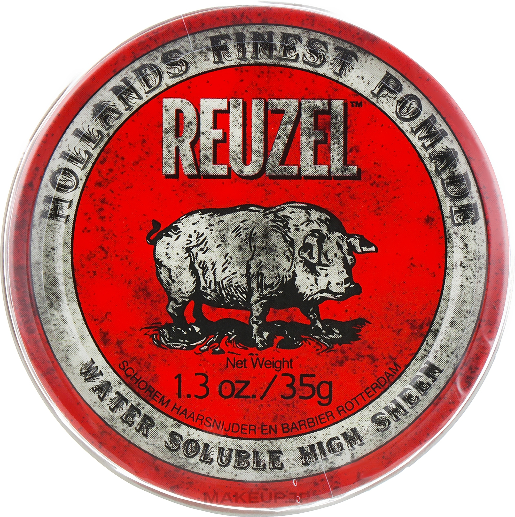 Hair Styling Pomade - Reuzel Water Soluble Red High Sheen Pomade — photo 35 g