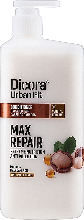 Damaged Hair Conditioner - Dicora Urban Fit Conditioner Max Repair Extreme Nutrition — photo N8