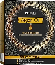 Fragrances, Perfumes, Cosmetics Set - Revuele Argan Oil Gift Set (f/cr/50ml + h/ser/50ml + eye/elixir/25ml)