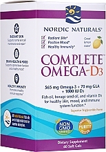 Fragrances, Perfumes, Cosmetics Dietary Supplement "Complete Omega-D3", lemon - Nordic Naturals Complete Omega- D3 Lemon