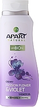 Fragrances, Perfumes, Cosmetics Shower Cream-Gel "Passion Flower and Violet" - Apart Natural PreBIOtic Passion Flower & Violet Shower Gel