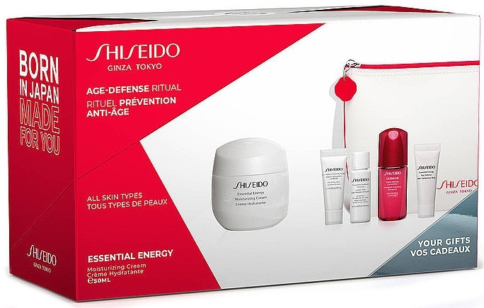 Set - Shiseido Essential Energy (cr/50ml + foam/5ml + softener/7ml + conc/10ml + eye/cr/5ml + bag/1) — photo N4