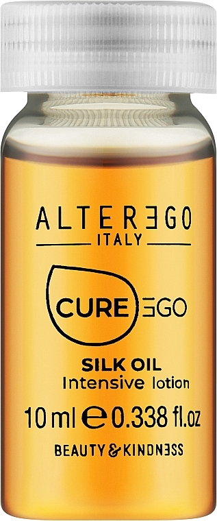 Repairing Ampoules for Unruly & Frizzy Hair - Alter Ego CureEgo Silk Oil Intensive Treatment — photo N2