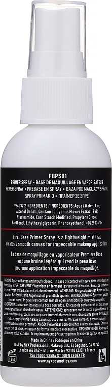 Face Primer - NYX Professional Makeup First Base Makeup Primer Spray — photo N2