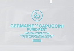 Fragrances, Perfumes, Cosmetics Hydrating & Tinting Face Cream - Germaine de Capuccini PureExpert Natural Perfection (sachet)