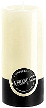 Fragrances, Perfumes, Cosmetics Cylinder Candle, diameter 7 cm, height 15 cm - Bougies La Francaise Cylindre Candle Ivory