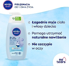 2-in-1 Body & Hair Wash, with pump dispenser - Nivea Baby — photo N3